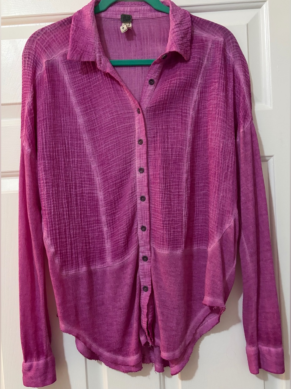 We the Free by Free People 100% Cotton Summer Daydream Button Down Blouse